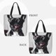 thumbnail image 2 of Fotbe Cool French Bulldog Wine Bolsa Tote con Estampado para Mujer, Bolsos con Cremallera, Bolsa de Hombro Casual de Gran Capacidad con Bolsillos Internos, 2 of 7