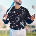 thumbnail image 6 of Daiia Galaxy2 Mens Baseball Jersey Button Down Shirts Short Sleeve Sports Uniforms-Small, 6 of 9