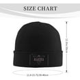 thumbnail image 3 of Vintage Series - Alaska Est 1959 Beanie Hats for Women Men Black Skull Cap Knit Slouchy Stocking Hats Beanie Cap, 3 of 9