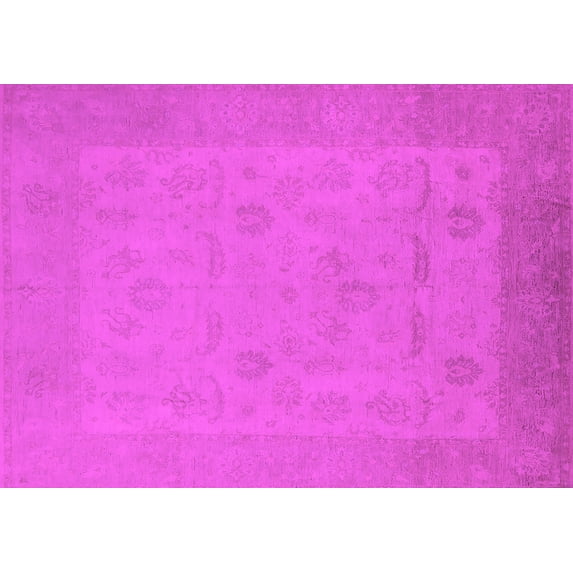 Ahgly Company Indoor Rectangle Oriental Pink Traditional Area Rugs, 2' x 5'