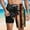 003Black, variant on Men's Independence Day American Flag Print Swim Trunks with Compression Liner Quick Dry Elastic Beach Shorts
