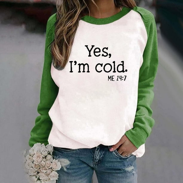 ICHUANYI liquidación moda suelta mujer cuello redondo Casual manga larga impreso señoras sudadera Tops ICHUANYI WER2023082203864