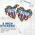 thumbnail image 3 of (2 Pack) Trump 2024 Cheetah Print Stickers - Trump for President 2024-2024 Election - 5 Inches On Longest Side - Premium Vinyl - for Cars, Trucks, Skateboards, Laptops - Made in USA - BMCS0790, 3 of 7