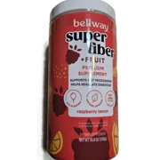 Bellway Super Fiber Fruit, Organic Psyllium Husk Powder Raspberry Lemon 1.2Lb