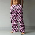 thumbnail image 2 of Hfolob Men's Pants Male All Seasons Fashion Leisure Leopard Print Casual Straight Leg Business Trouser Comfort, 2 of 5