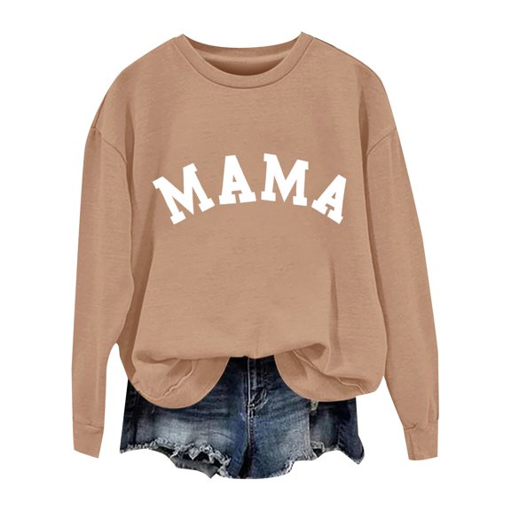 ZJXFGS Pullover Sweaters For Women Ladies Sweaters Long Sleeve Tops For Women Trendy Oversized Tops For Women Womens Cold Weather Clothes Crew Neck Sweatshirt Womens Pullover Warm Outfits For Women L