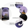 thumbnail image 6 of Happy Halloween Shower Curtain Set ，Waterproof Fabric Shower Curtains Purple Truck Pumpkin Skull Crow Bug Black Shower Curtains for Bathroom,Bathroom Decor 72"x84", 6 of 6