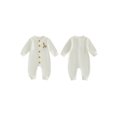 thumbnail image 2 of Cenuakty Baby Knit Romper Stylish Giraffe Embroidery Round Neck Long Sleeve Infant Sweater Jumpsuit Newborn Clothes, 2 of 9