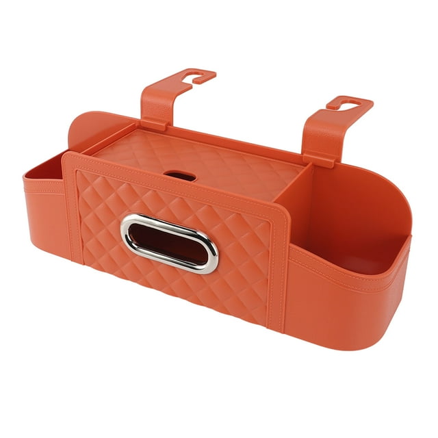 Car Back Organizer, Durable Plastic Multifunctional Universal Car Trunk Organizer, Easy To Use Style Car Back Hanging Bag With Cup Holder For Car Travel Accessories