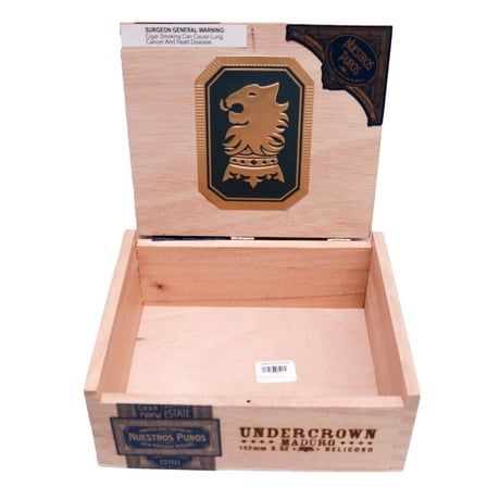 Undercrown Corona All Dekk'd Out Empty Wood Cigar Box 7.75" x 6.75" x 2"
