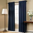 thumbnail image 2 of Blackstone 54" X 63" Window Curtain Panel Chocolate, 2 of 4