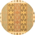 thumbnail image 1 of Ahgly Company Indoor Round Southwestern Brown Country Area Rugs, 7' Round, 1 of 4