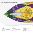 thumbnail image 5 of Kll Mardi Gras4 Decorative Throw Pillow Covers Velvet Soft For Couch Sofa Bedroom Living Room Outdoor -20"X20", 5 of 8