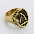 thumbnail image 3 of Qarigey Anillo Vintage moda Unisex cumpleaños boda compromiso playa trabajo tienda vacaciones joyería de moda para mujer hombre Ropa, zapatos y accesorios Miscelánea Oro Talla 9 Qarigey AP015218-03, 3 of 6
