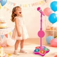 thumbnail image 1 of Noehoiugi Karaoke Microphone With Stand, Singing Machine With Sound Effects For Girls And Boys, Musical Toy For Pretend Performances, 1 of 4