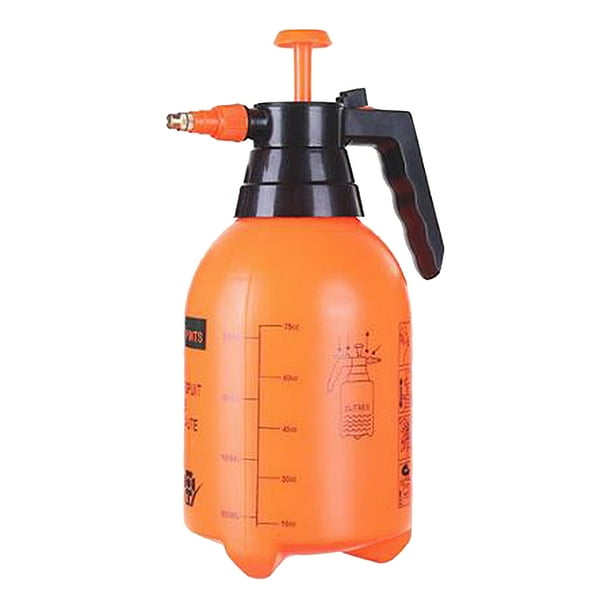 Pulverizador De Bomba De Presión De Jardín Portátil Botella De Spray De Agua Para Césped Naranja 2L SM SunniMix pulverizador de bomba de jardín de mano