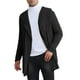 thumbnail image 5 of Cárdigan con capucha de manga larga y solapa para hombre INSPIRE CHIC XL Negro, 5 of 6