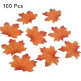 thumbnail image 2 of Yirtree 100 Pcs Artificial Autumn Maple Leaves Fake Fall Leaves Bulk Fall Foliage for Thanksgiving Table Decorations Fall Wedding Party Birthday Baby Shower, 2 of 8