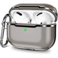thumbnail image 1 of Estuches protectores híbridos translúcidos de TPU suave para Apple AirPod Pro 3rd GEN (2021), estuche protector transparente de TPU suave para Airpod Pro con llavero a prueba de golpes Xemadio HMHZ514-2, 1 of 9