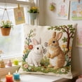 thumbnail image 4 of D 17.72 Inch Easter Throw Pillow Cover Cute Embroidery Pattern Decorative Pillowcase For Sofa Bedroom Living Room And Spring Holiday Home Decoration, 4 of 7
