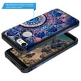 thumbnail image 3 of Google Pixel 3 Case With Tempered Glass Screen Protector, Kaesar Slim Hybrid Dual Layer Graphic Fashion Colorful Cover Armor Case for Google Pixel 3 (Mandala), 3 of 5