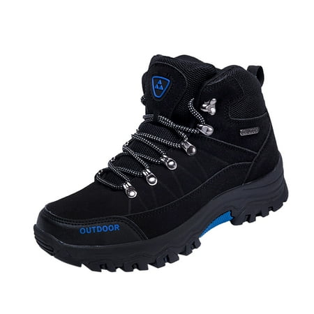 

Cathalem Sneaker Men Adult Male Sneaker Mens Shoes Breathable Outdoor Hiking Shoes High Top Shoes Hiking Sneakers Shoes Sneaker Slippers for Men Size 13 Black 11