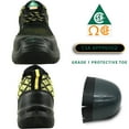 thumbnail image 2 of vangelo ASTM CSA Approved Steel Toe Men Safety Shoe HELMUT-1 Puncture and Toe Protection Non-Slip Black Yellow Size 8.5W, 2 of 5