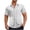 White, variant on DeHolifer Shirts for Men Plus Size Solid Color Turndown Collar Button Up Short Sleeve Summer Loose Comfy Shirts Black XL