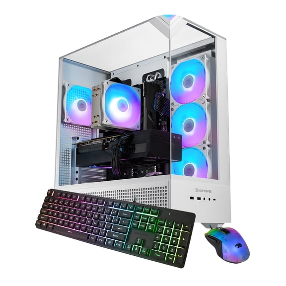 iBUYPOWER Element Gaming PC Desktop Computer Intel Core i7 14700F CPU, NVIDIA GeForce RTX 5060Ti 8GB GPU, 16GB DDR5 RGB 5200MHz RAM, 1TB NVMe SSD,Windows 11 Home,Gamer Keyboard and Mouse- EWI7N56T02
