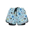 thumbnail image 4 of NAISIBABY Boys Swim Trunks, Quick Dry with Compression Liner Elastic Waist Kids Beach Bathing Shorts Mint Green 9-10T, 4 of 6