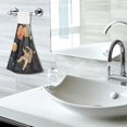 thumbnail image 5 of Yayeee Kitchen Hanging Hand Towels Set of 2 with Loop Bathroom Absorbent Tie Towel, Retro Watercolor Planet, 5 of 7