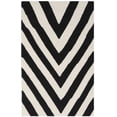 thumbnail image 2 of Safavieh Dhurries Deborah Geometric Area Rug, Black/Ivory, 4' x 6', 2 of 9