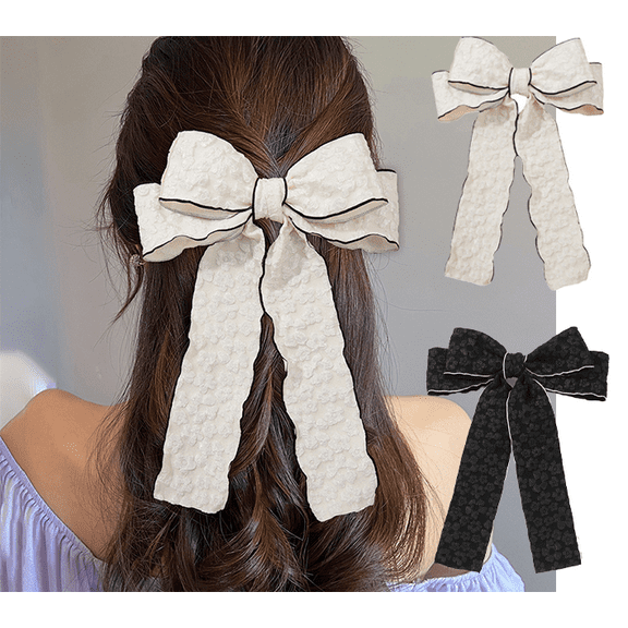Yoyauz Hair Clips Large Bow French Hair Clips Spring Hairpins Hairpins For Ladies And Girls Headwear