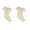 Off-White, variant on Amy's HomeGoods Holiday Dcor Ruffle Trim Jute Burlap Xmas Tree Skirt, 53-inch Round (Ivory, 13"x19" Stocking - 2 Pack)