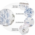 thumbnail image 6 of Blue White Flowers Waterproof Fabric Shower Curtain,Spring Summer Floral Botanical Waterproof Fabric Shower Curtain for Bathroom Curtains Bathtubs Hotel Shower Curtains with 12 Hooks Long 72x78in, 6 of 8
