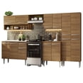thumbnail image 2 of Cocina Integral 293cm Con Fregadero Emilly Madesa 09 Marrón, 2 of 6