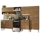 thumbnail image 2 of Cocina Integral 293cm Con Fregadero Emilly Madesa 09 Marrón, 2 of 6