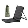 thumbnail image 2 of Silla de Playa Plegable Perfecl Con Respaldo Almohadilla Bolsa de Almacenamiento Oxford Negro, 2 of 8