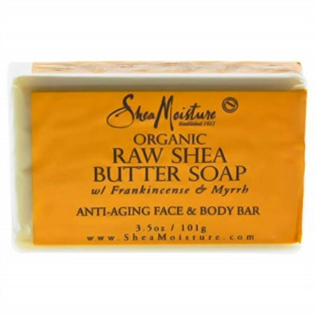 shea moisture raw butter facial bar soap, 3.5 ounce