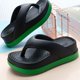 thumbnail image 4 of Chanclas de mujer Zapatos de diseño popular Tendencia 2024 Sandalias de plataforma casuales Zapatillas antideslizantes para exteriores Características únicas Sandalias planas, 4 of 7