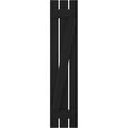 thumbnail image 5 of Ekena Millwork 11 1/2"W x 80"H Americraft Three Board (2 Batten) Exterior Real Wood Spaced Board-n-Batten Shutters w/ Z-Bar (Per Pair), Black, 5 of 10