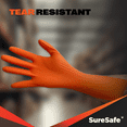 thumbnail image 3 of [200 Pack] SURESAFE 8 Mil Nitrile Gloves XXL, Orange Rubber Gloves Heavy Duty, Powder & Latex Free, Diamond Grip, Fully Textured & Ribbed, For Work, Mechanics, BBQ, Plumbing, Food Prep, 3 of 6