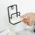 thumbnail image 5 of Midsumdr Shower Door Hooks Sink Sponge Storage Rack Kitchen Dishwashing Rag Hanger Wrought Iron Draining Rack Sink Suction Cup Hanger Towel Hooks Shower Hooks For Towels, 5 of 5