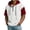 White, variant on Mens T-shirts Short Sleeve Color Matching Hooded Half Zip T Shirt Casual Athletic Top Streetwear Sports Tees Army Green L