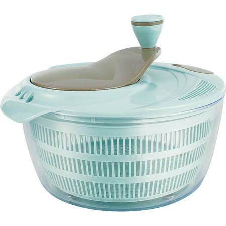 

4L Salad Spinner Manual Salad Washer with Drain and Handle Salad Dryer with Vegetable Washing Basket Multi-Function Lettuce Spinner Fruit Washer for Vegetable Pasta Fries Kitchen