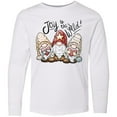 thumbnail image 3 of Inktastic Joy to the World Christmas Gnomes Long Sleeve Youth T-Shirt, 3 of 5