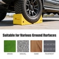 thumbnail image 2 of Yescom Cales de Roue Robustes 2 Pack pour Roues de Moins de 35 Pouces Pneus pour Véhicule Récréatif Camion Voiture Bateau Jaune, 2 of 9