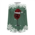 thumbnail image 4 of WEAIXIMIUNG Sweat-Shirt Décontracté de Noël pour Femmes Col Rond Manches Longues avec Imprimé Velours Double Face, 4 of 4