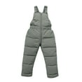 thumbnail image 2 of WOYY Boys Girls Winter Padded Overalls Windproof Outdoor Ski Suspender Pants, Sizes 3-4T, 2 of 5