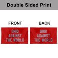 thumbnail image 4 of Dutern Double Sided Ohio Against The World Flag Banner 3x5Feet Garden house Flag banner Wall Decor Red Flag Banner 3 Ply with Brass Grommets 3x5 Feet, 4 of 5